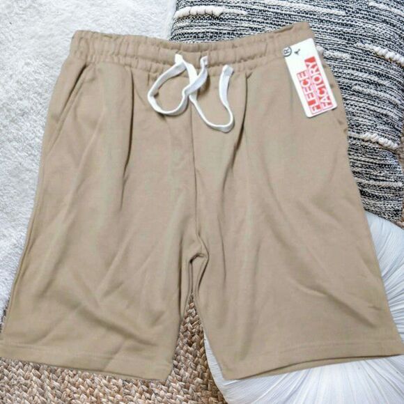 Fleece Factory Core Shorts Men's NWT Medium M Tan - Picture 1 of 2